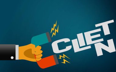 At nalı mıknatıs kelime istemci, 3d render magnetizes