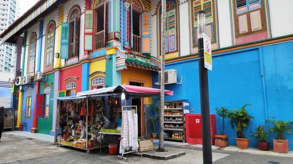Singapur Ene 2019 Colorida Casa Tan Teng Niah Pequeña India — Foto de Stock
