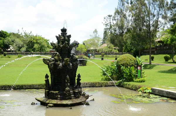 Bali Indonesië Feb 2019 Fontein Bij Hoofdpoort Naar Pura Taman — Stockfoto