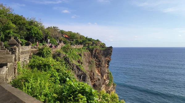 Bali Indonesia Feb 2019 Cliff Uluwatu Temple Pura Luhur Uluwatu — Stock Photo, Image