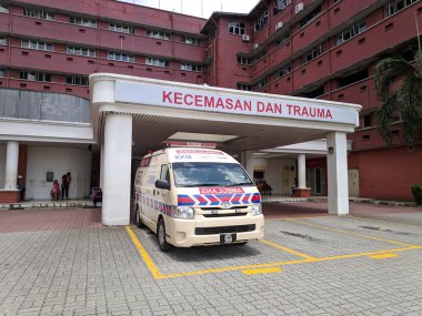 Johor Bahru, Malezya-14 Şubat, 2019: Johor Bahru Sultanahmet'in Amine hastanede. Johor içinde bina en eski hastane biridir