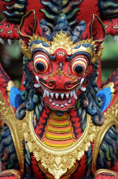 Estátua Balinesa Tradicional Barong Bali Indonésia — Fotografia de Stock