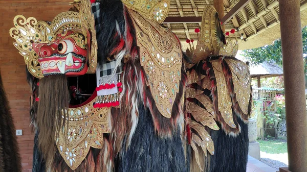 Bali Barong Rangda Wykorzystywane Tradycyjnym Tańcu Religijnym Bali — Zdjęcie stockowe
