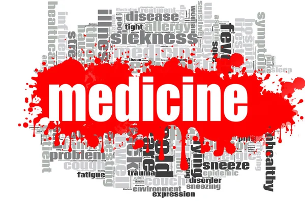 Medicin word cloud design — Stockfoto