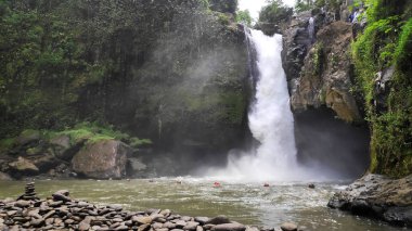 Tegenungan Waterfall near Ubud in Bali, Indonesia clipart