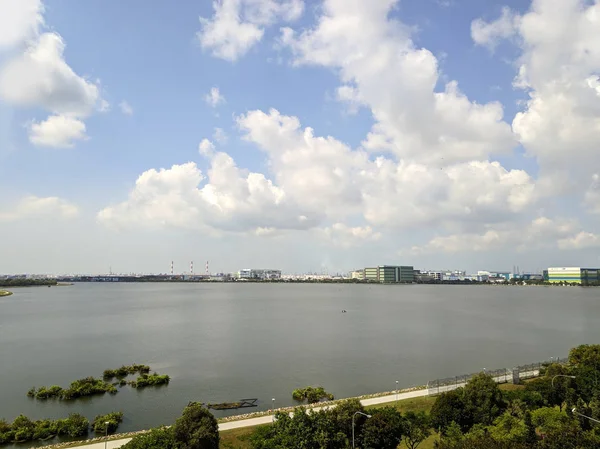 Blick auf das Pandan-Reservoir in Singapore — Stockfoto
