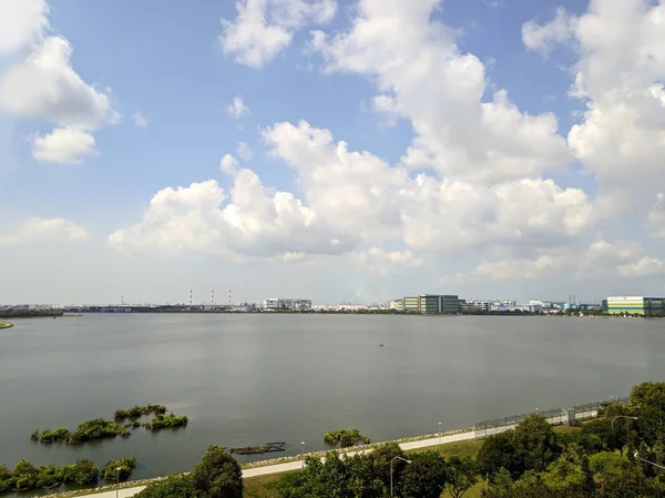 Vue du réservoir Pandan à Singapour — Photo