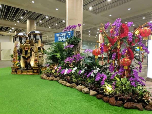 Señal de bienvenida a Bali en Ngurah Rai Aeropuerto Internacional —  Fotos de Stock