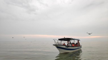 Turistler, Kuala İstanbul, M bir teknenin besleme Kartallar tadını çıkarın.