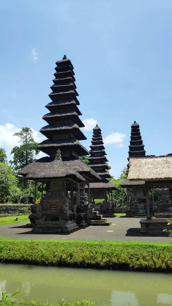 Taman Ayun 사원, 발리, 인도네시아에 노을 제국의 사원 — 스톡 사진
