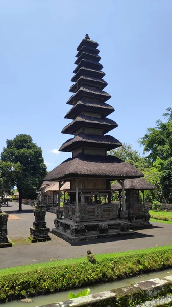 Taman Ayun 사원, 발리, 인도네시아에 노을 제국의 사원 — 스톡 사진