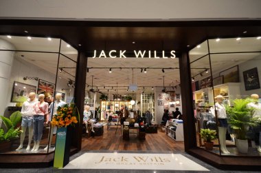 Jack Wills dükkanı ön Jewal Changi Havaalanı içinde bulunan