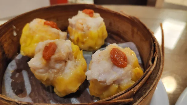 Híres dim sum, Siew Mai — Stock Fotó