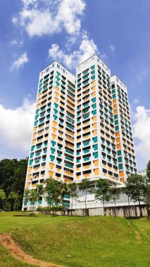 Apartman bloğu ile Singapur konut emlak