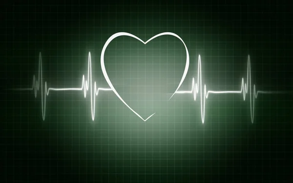 Life line forming heart shape — Stock Photo, Image