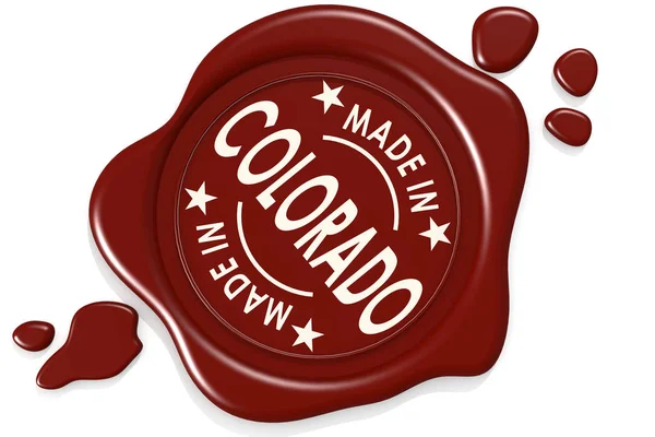 Label seal of made in Colorado — Stock Photo, Image