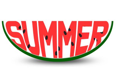 Karpuz dilimine kazınan yaz kelimesi