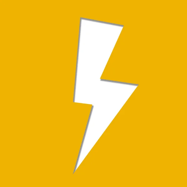 Lightning bolt icon — Stock Photo, Image