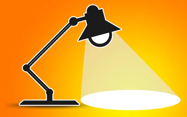 Lámpara de oficina con bombillas brillo — Foto de Stock