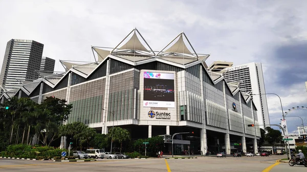 Centro de Convenciones y Exposiciones Suntec City en Singapur — Foto de Stock