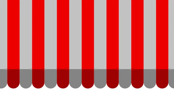 Padrão repetível sem costura toldo listrado vermelho e branco — Fotografia de Stock
