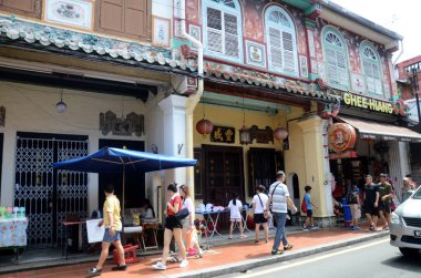 Melaka Malezya Jonker sokak görünümü