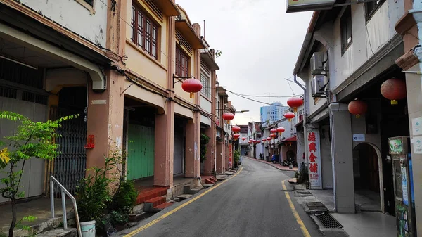 Vista de rua da rua Jonker em Melaka Malásia — Fotografia de Stock