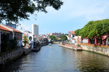 Melaka nehri boyunca eski bina