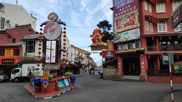 Straßenansicht der jonker street in melaka malaysia — Stockfoto