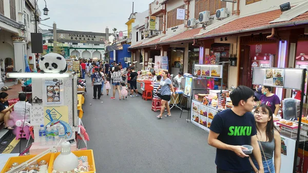 Nocny targ w Jonker Street, Melaka. — Zdjęcie stockowe