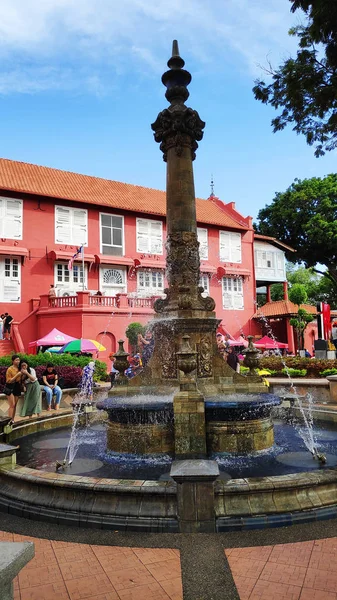 Malakka Malezya Hollanda Meydanı'nda Kraliçe Victoria's Fountain — Stok fotoğraf