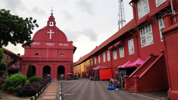 马来西亚马六甲的标志性基督教堂 — 图库照片