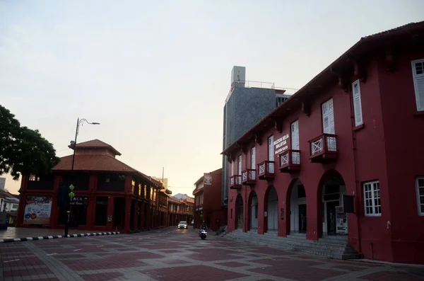 Malacca Sanat Galerisi Ma Hollanda Meydanı tarihi şehir merkezinde — Stok fotoğraf