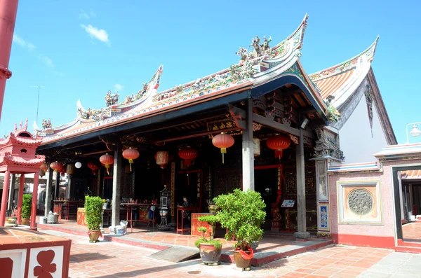 O Templo Cheng Hoon Teng é um templo chinês na cidade de Malaca , — Fotografia de Stock
