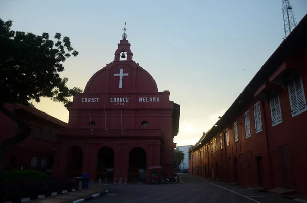 Igreja de Cristo icônica em Melaka, Malásia — Fotografia de Stock