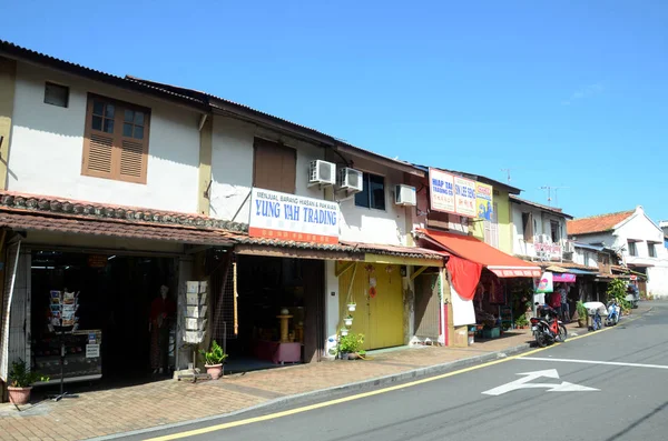 Vista de la calle Jonker en Melaka Malasia — Foto de Stock