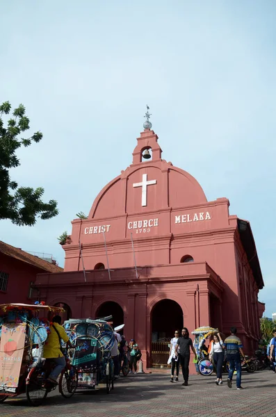 Kultowy Kościół Chrystusowy w Malakce, Malezja — Zdjęcie stockowe