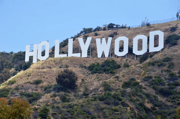 Famoso cartel de Hollywood en Los Ángeles, California . — Foto de Stock