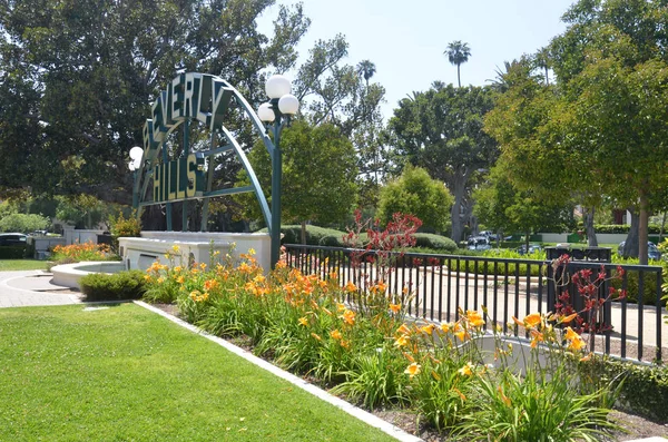 Panneau des collines de Beverly dans le parc de Los Angeles à Los Angeles, USA — Photo