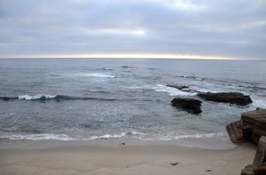 Santa Monica, Ca sahilde güneşli hava