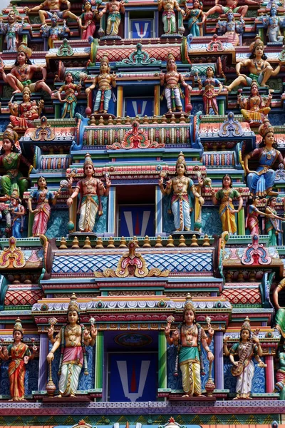 Sri Veerama Tempio di Kaliamman nella Piccola India a Singapore — Foto Stock