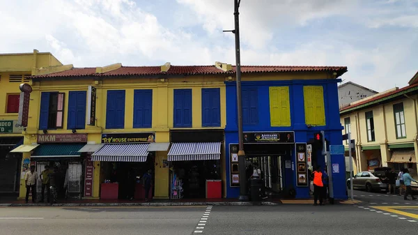 Vista de la calle de Little India en Singapur — Foto de Stock