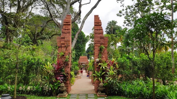 Sang nila Utama zahrada ve Fort Canning Park, Singapur — Stock fotografie