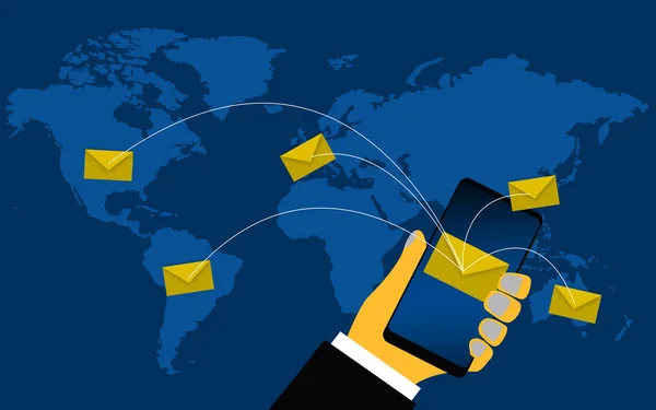 Email sending around the world