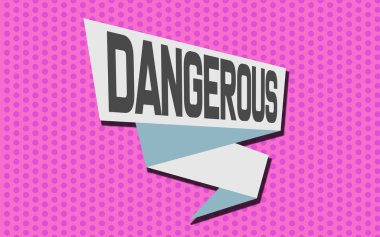 Tehlikeli kelime ile Şerit afiş