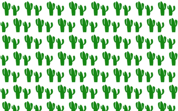 Seamless cactus pattern with white background