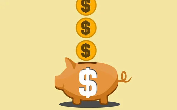 Spaar concept met Piggy Bank — Stockfoto