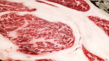 Japon wagyu sığır eti dilimlenmiş