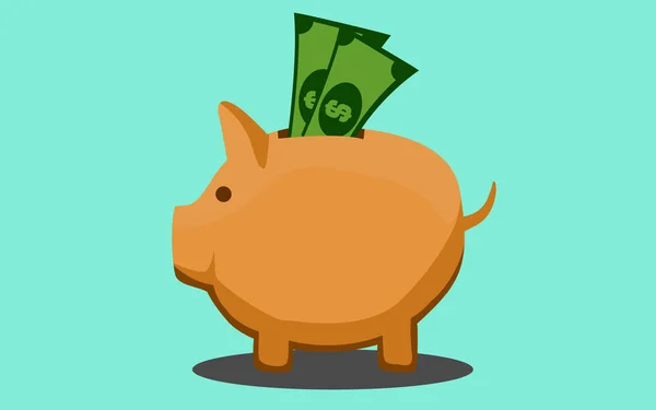 Spaar concept met Piggy Bank — Stockfoto