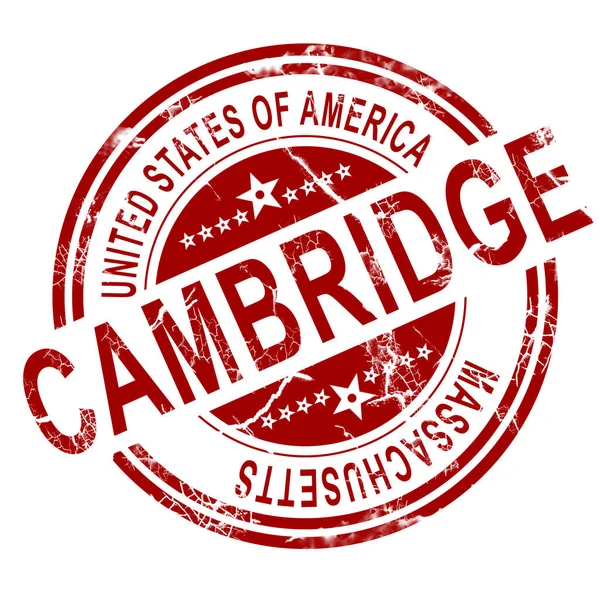 Cambridge Rouge Avec Fond Blanc Rendu — Photo